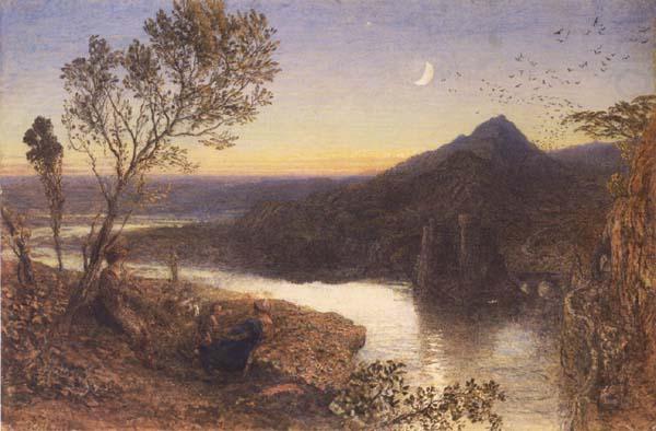 Samuel Palmer Classical River Scene china oil painting image
